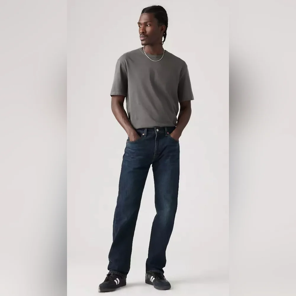 Levi's Men's 505 Dark Blue Denim Jeans